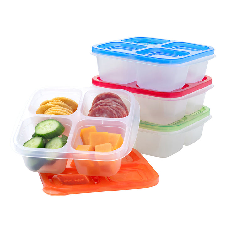 Bentgo Easyboxes 4-Compartment Snack Containers 8-Piece Set E4