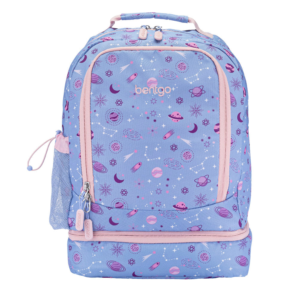 Bentgo Kids Prints 2-in-1 Backpack & Lunch Bag - Lavender Galaxy