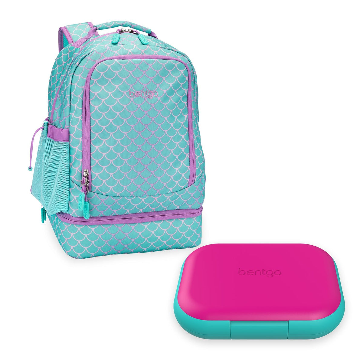 Bentgo Chill Kids Lunch Box & Backpack - Mermaid Scales