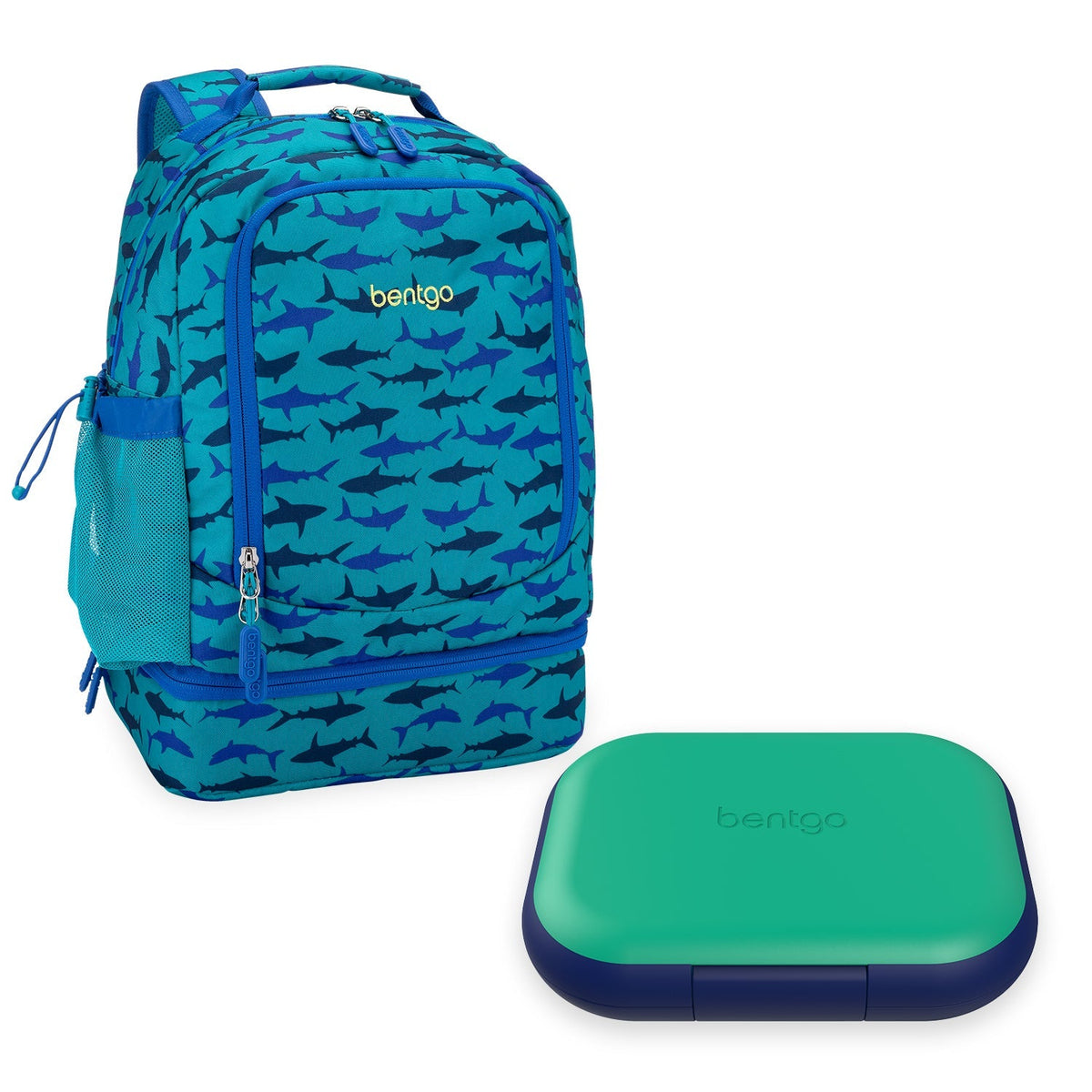 Bentgo Chill Kids Lunch Box & Backpack - Sharks