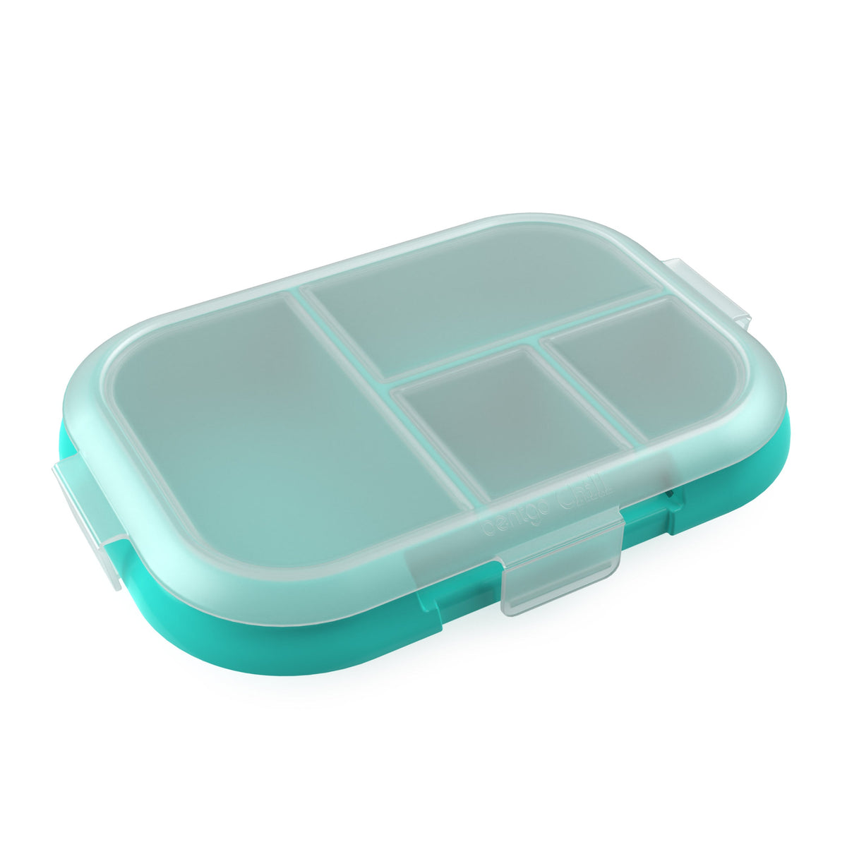 Bentgo Chill Kids Tray with Transparent Cover - Electric Aqua