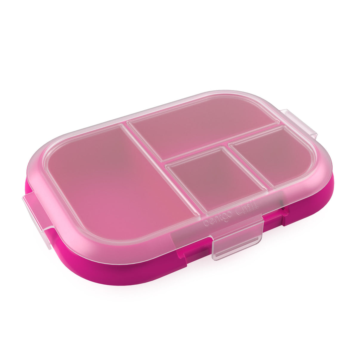 Bentgo Chill Kids Tray with Transparent Cover - Fuchsia/Teal