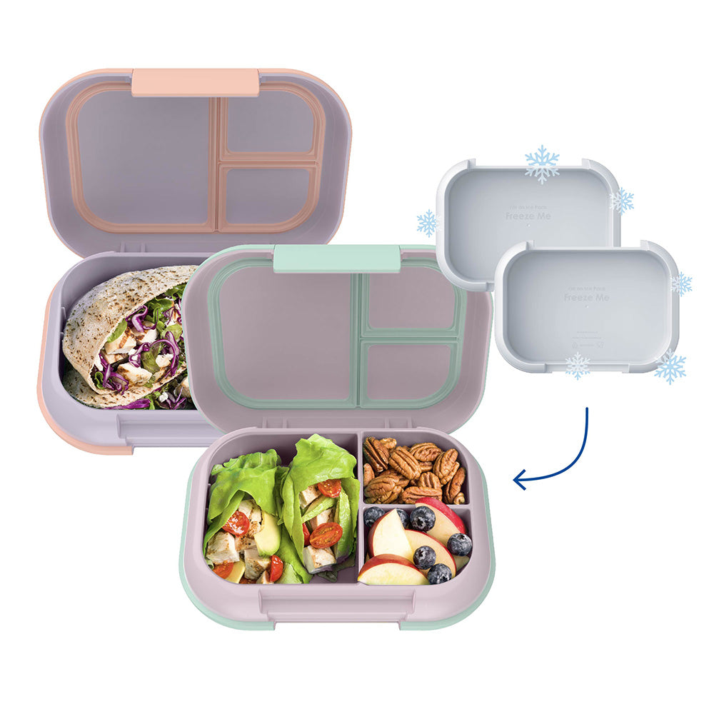 Bentgo Chill Max Lunch Box (2-Pack) - Lavender/Peach Blossom & Rose/Mint