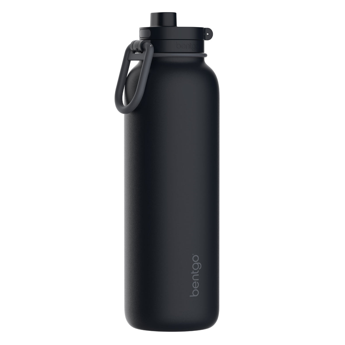 Bentgo Flip 2-in-1 Water Bottle (40 fl oz) - Back to Black