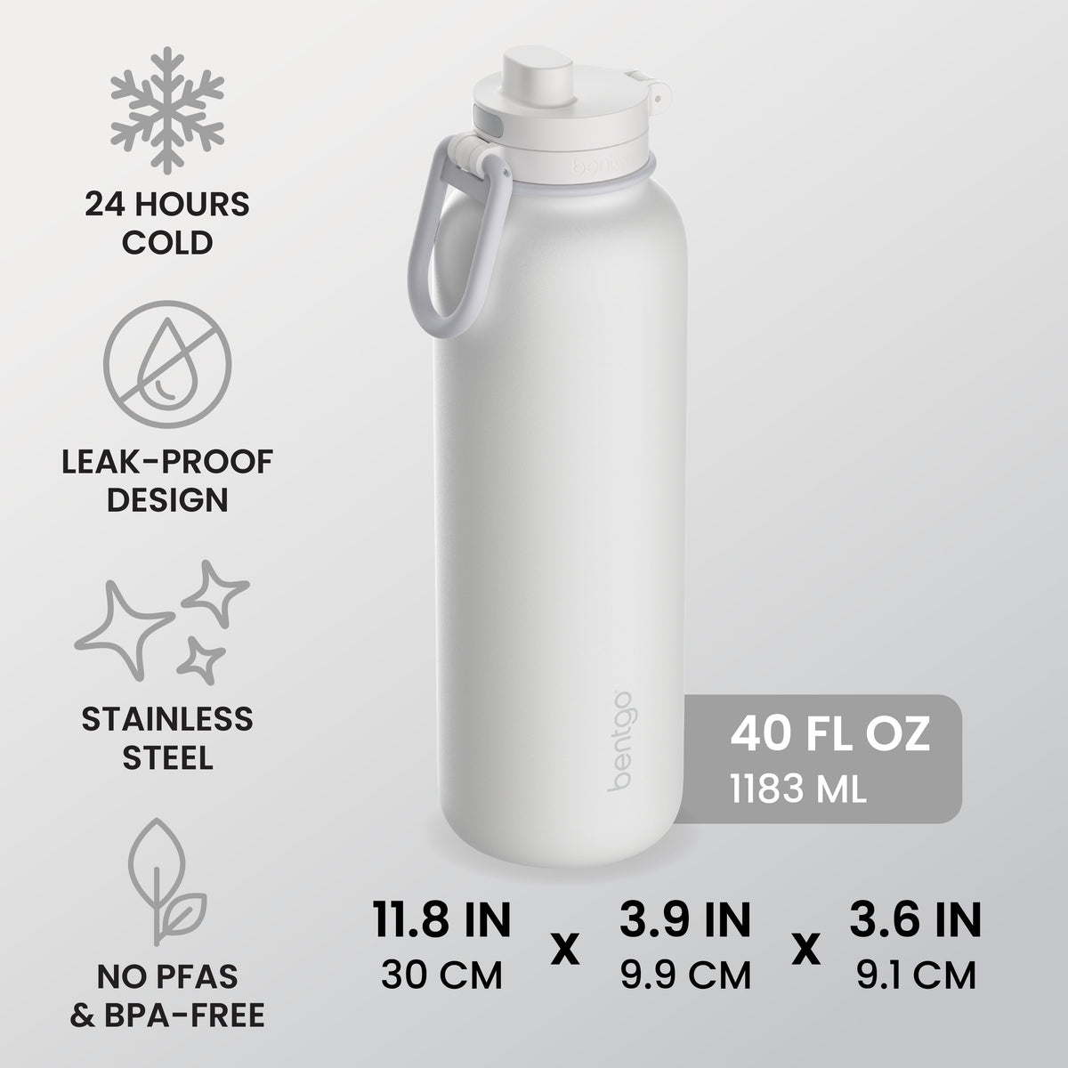 Bentgo Flip 2-in-1 Water Bottle (40 fl oz)