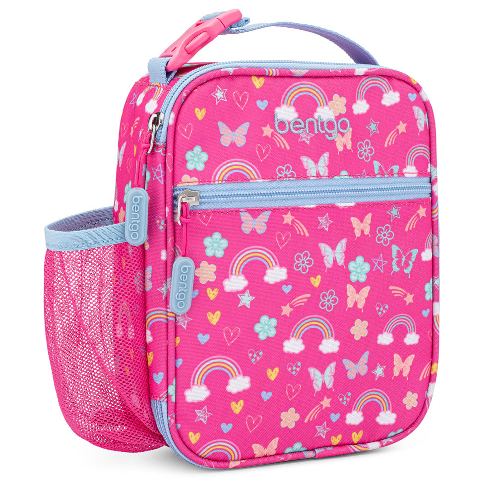Bentgo Kids Insulated Lunch Tote - Rainbows and Butterflies
