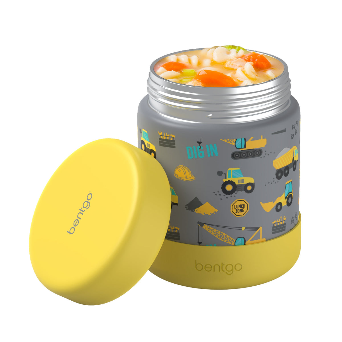 Bentgo Kids Stainless Steel Food Jar - Construction Trucks