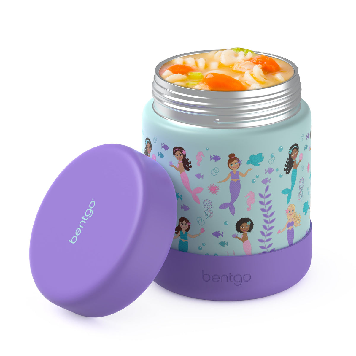 Bentgo Kids Stainless Steel Food Jar - Mermaids in the Sea