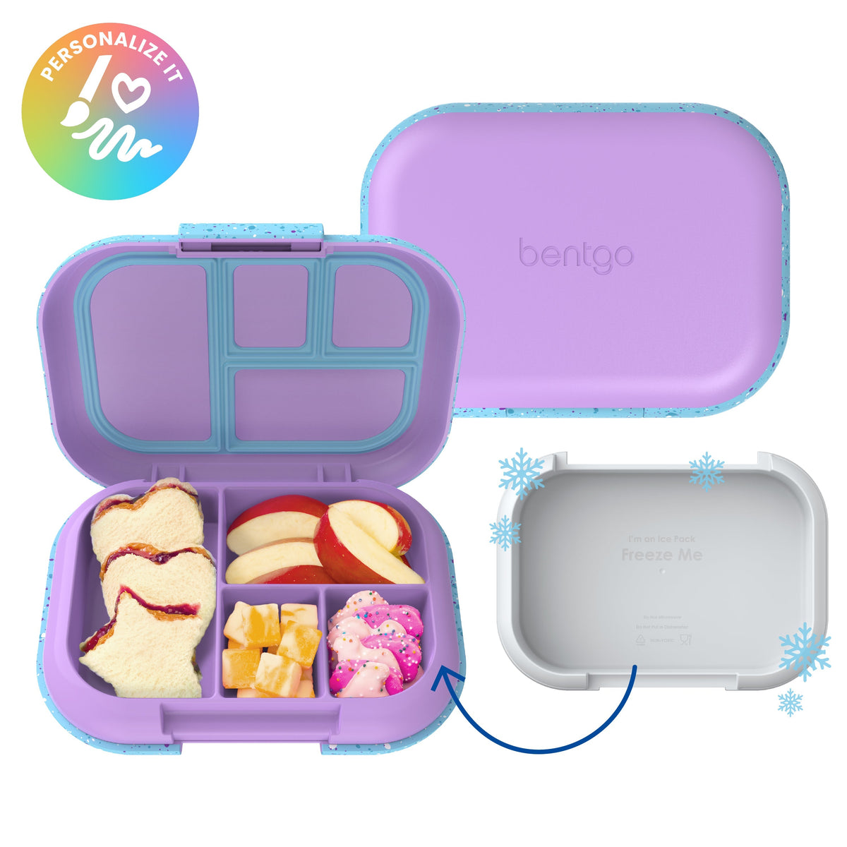 Bentgo Chill Kids Lunch Box - Vivid Orchid Speckle