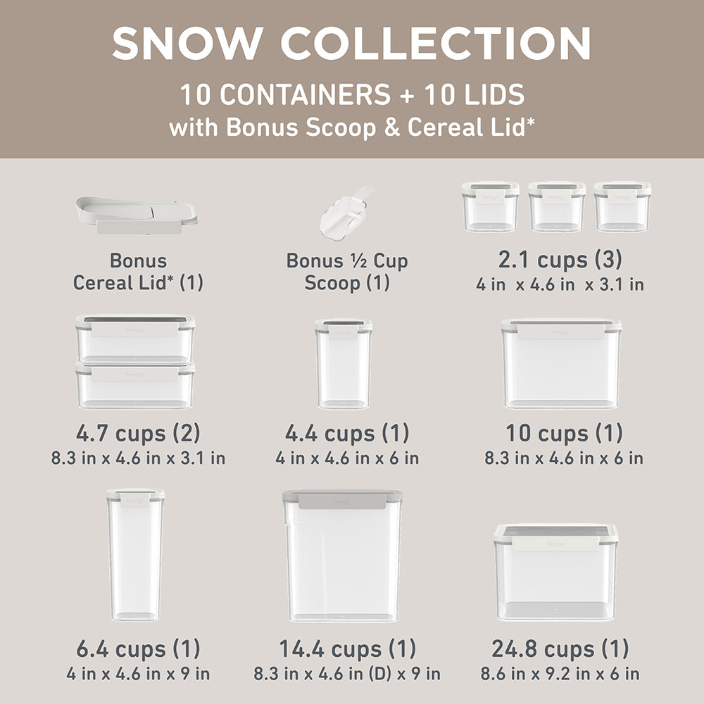 Bentgo Pantry Airtight Food Storage Containers (22-pcs)