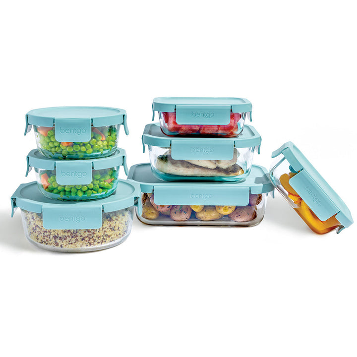 Bentgo Glass Leak-Proof Food Storage Set (14-Piece) K2