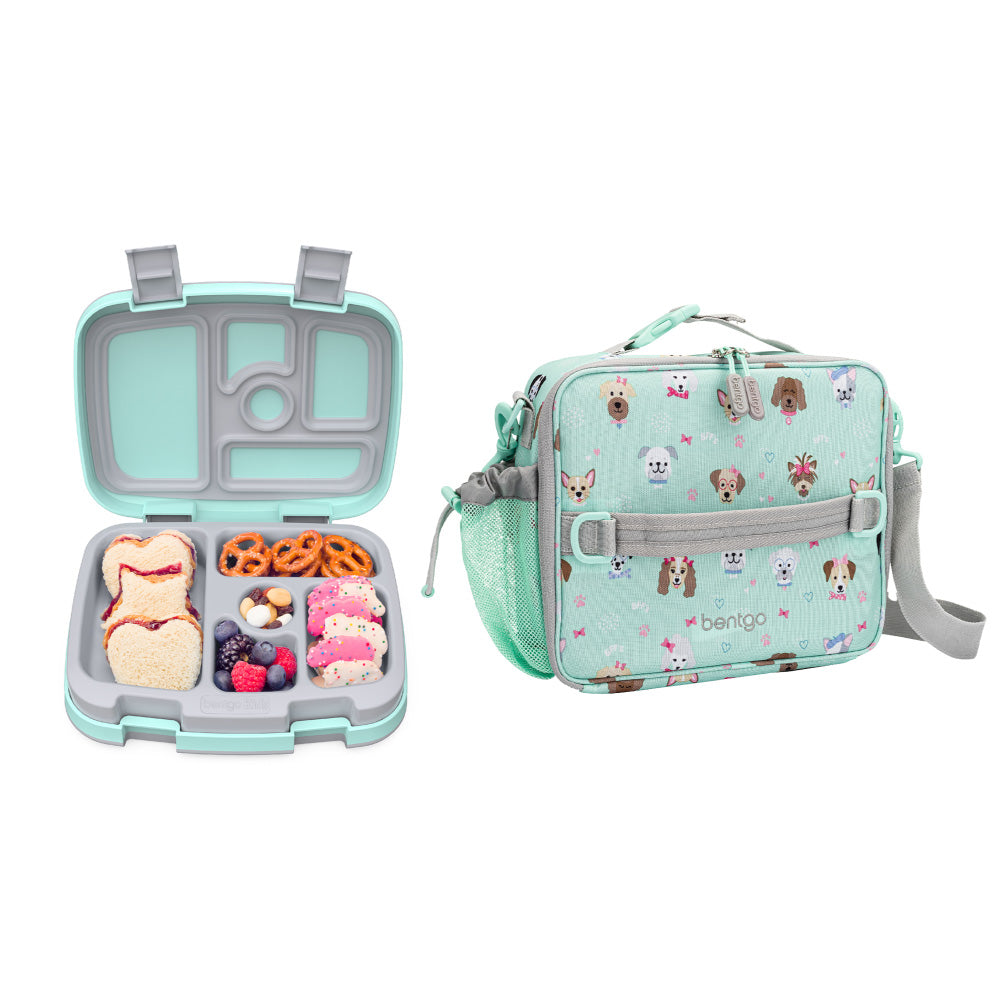 Bentgo Kids Prints Lunch Box & Lunch Bag - Puppy Love