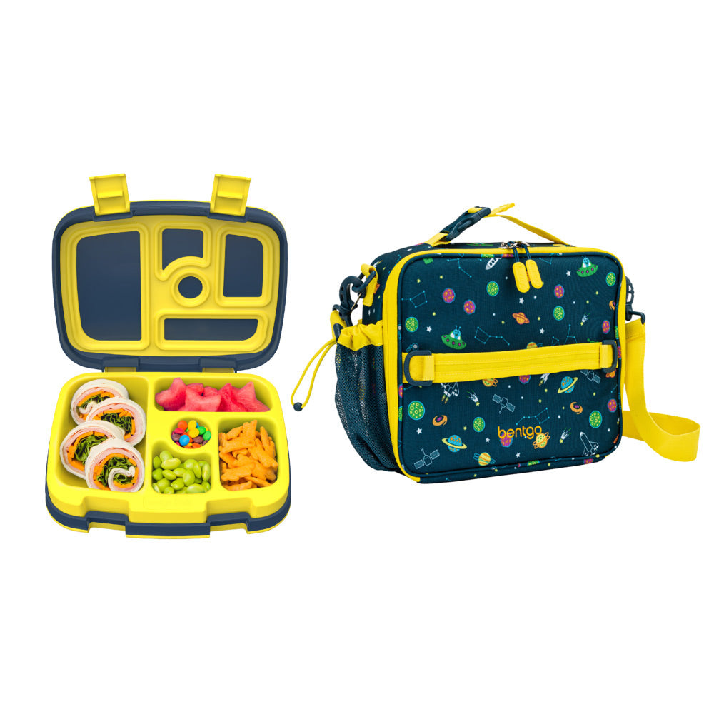 Bentgo Kids Prints Lunch Box & Lunch Bag - Space