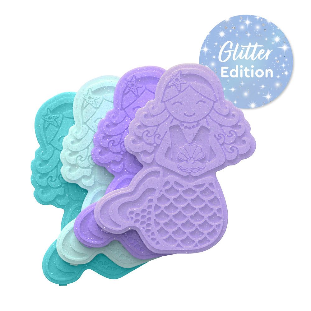 Bentgo Buddies Reusable Ice Packs (4-Pack) - Mermaids - Glitter Edition