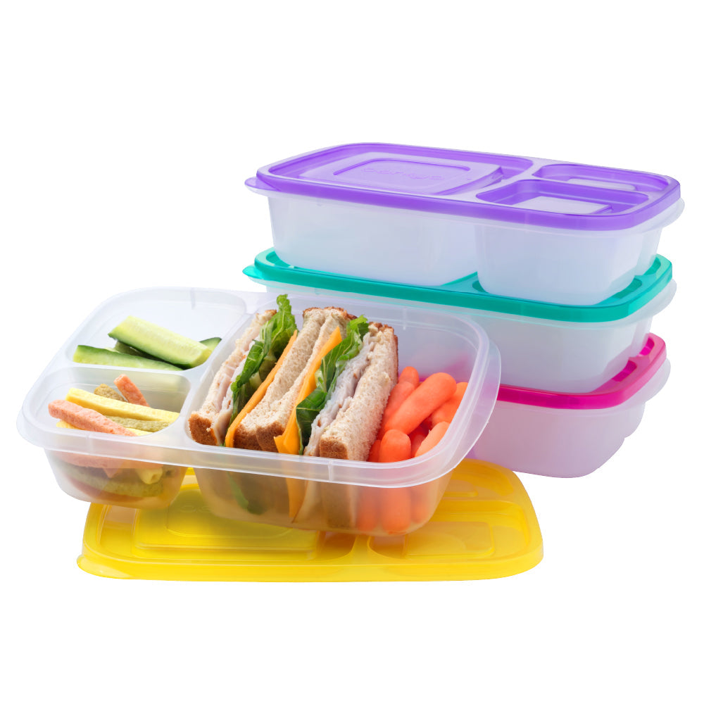 Bentgo Easyboxes 3-Compartment Food Containers 8-Piece Set - Brights