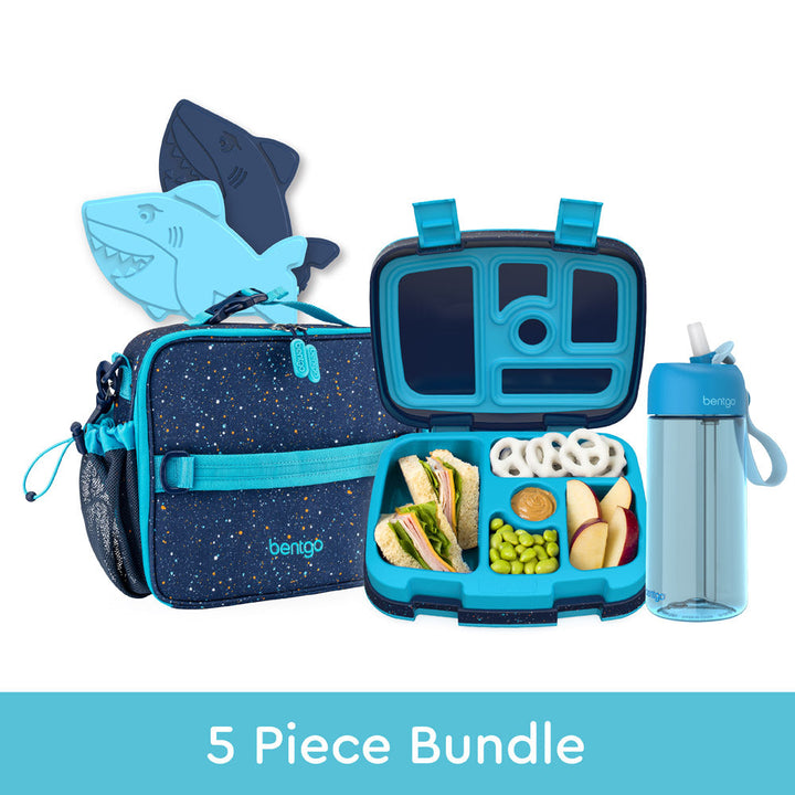 Bentgo Kids Prints Lunch 5-Piece Set with Ice Packs D1