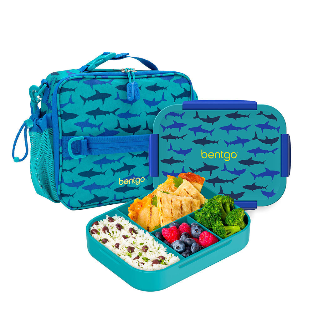 Bentgo Kids Snap & Go 2-Piece Lunch Set - Sharks