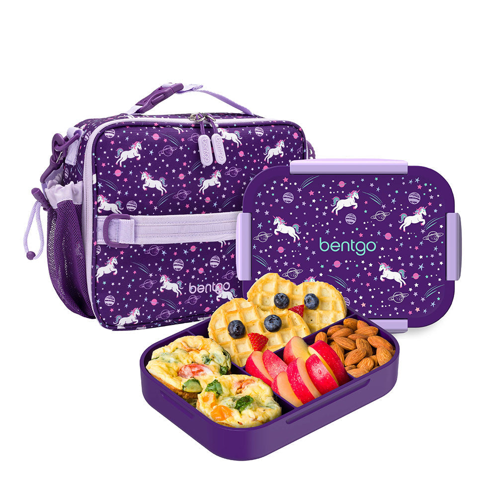 Bentgo Kids Snap & Go 2-Piece Lunch Set - Unicorn