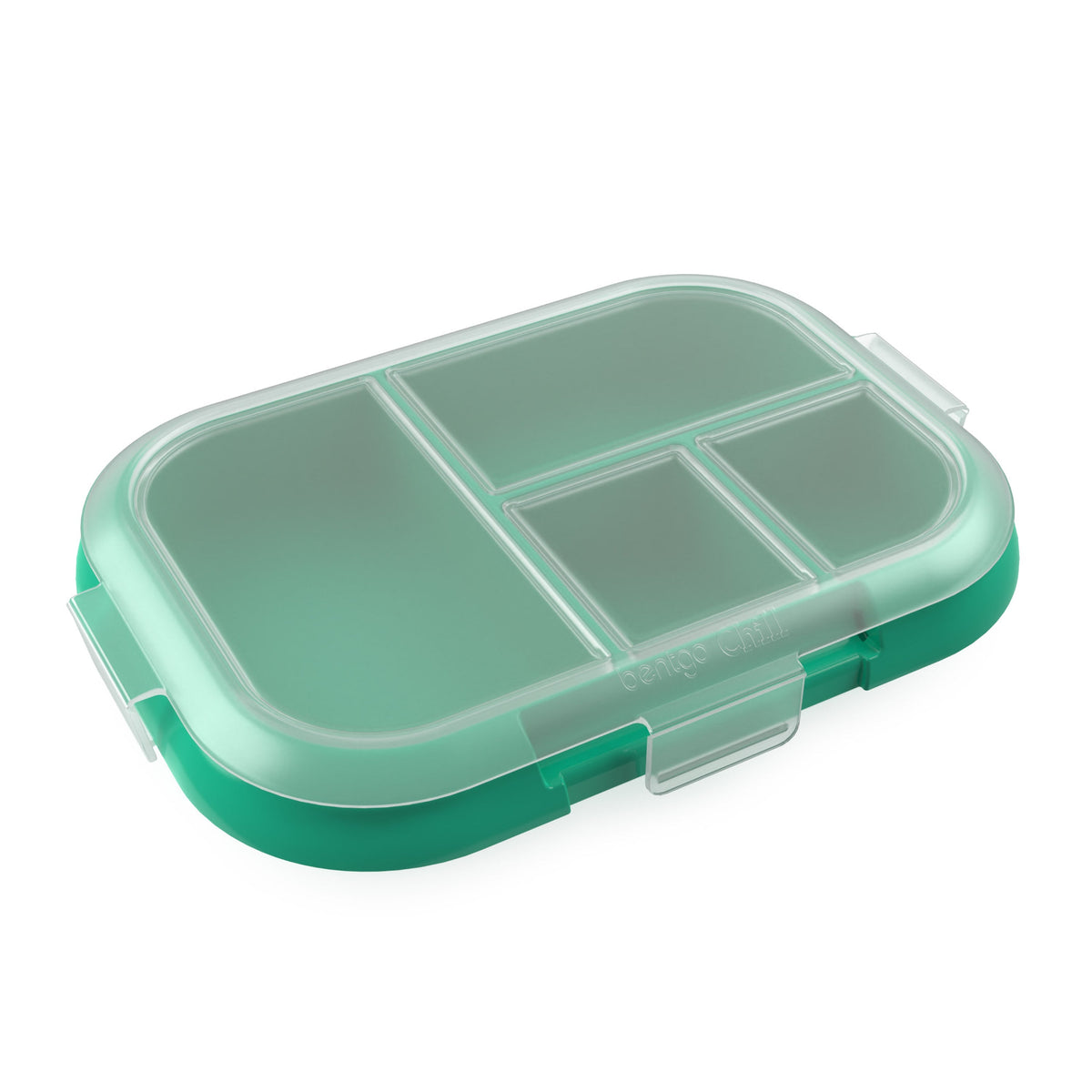 Bentgo Chill Kids Tray with Transparent Cover - Green/Navy