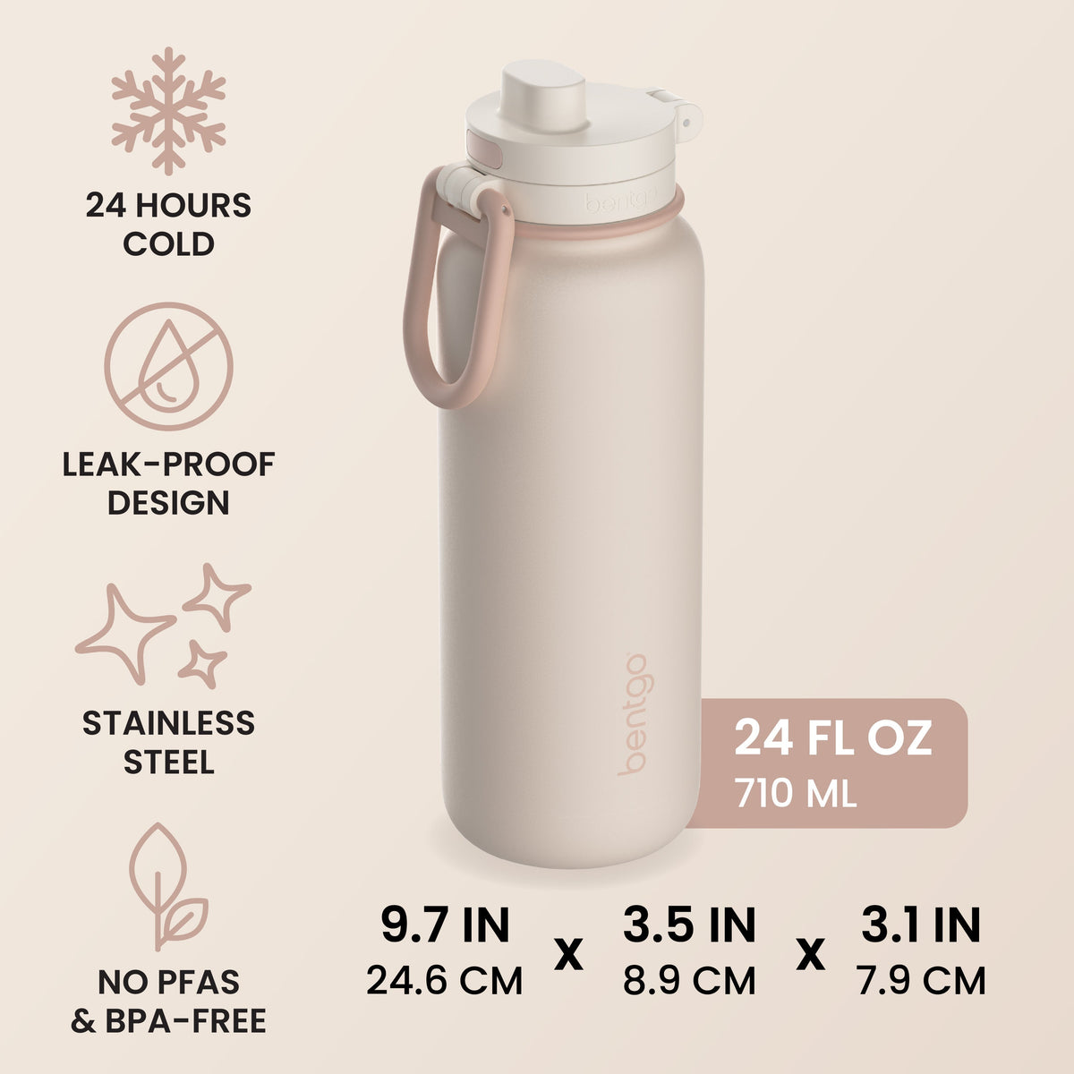 Bentgo Flip 2-in-1 Water Bottle (24 fl oz)