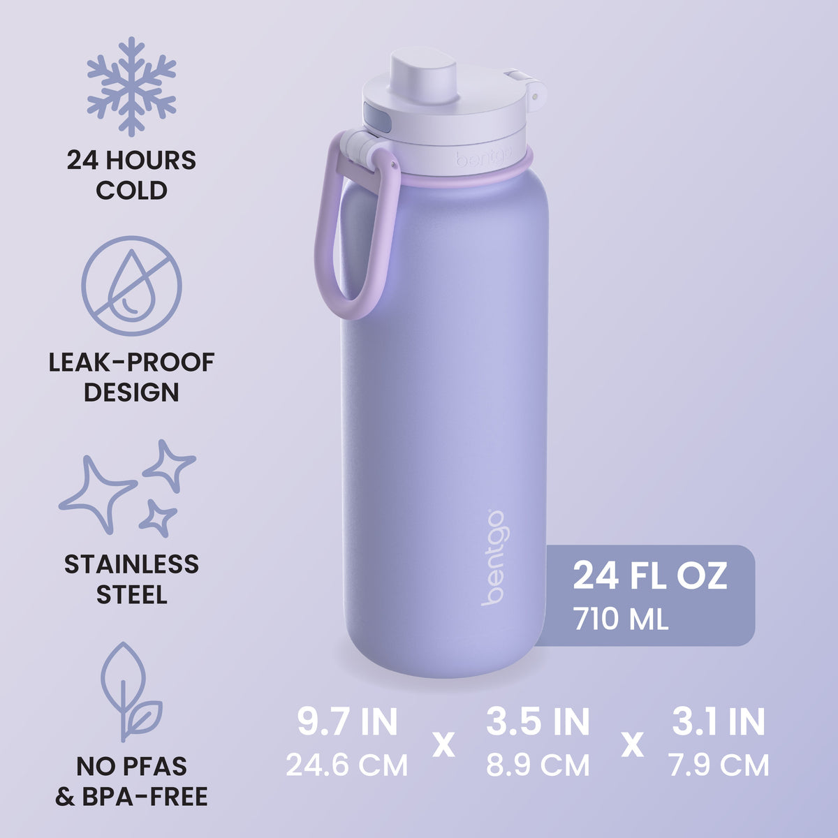 Bentgo Flip 2-in-1 Water Bottle (24 fl oz)
