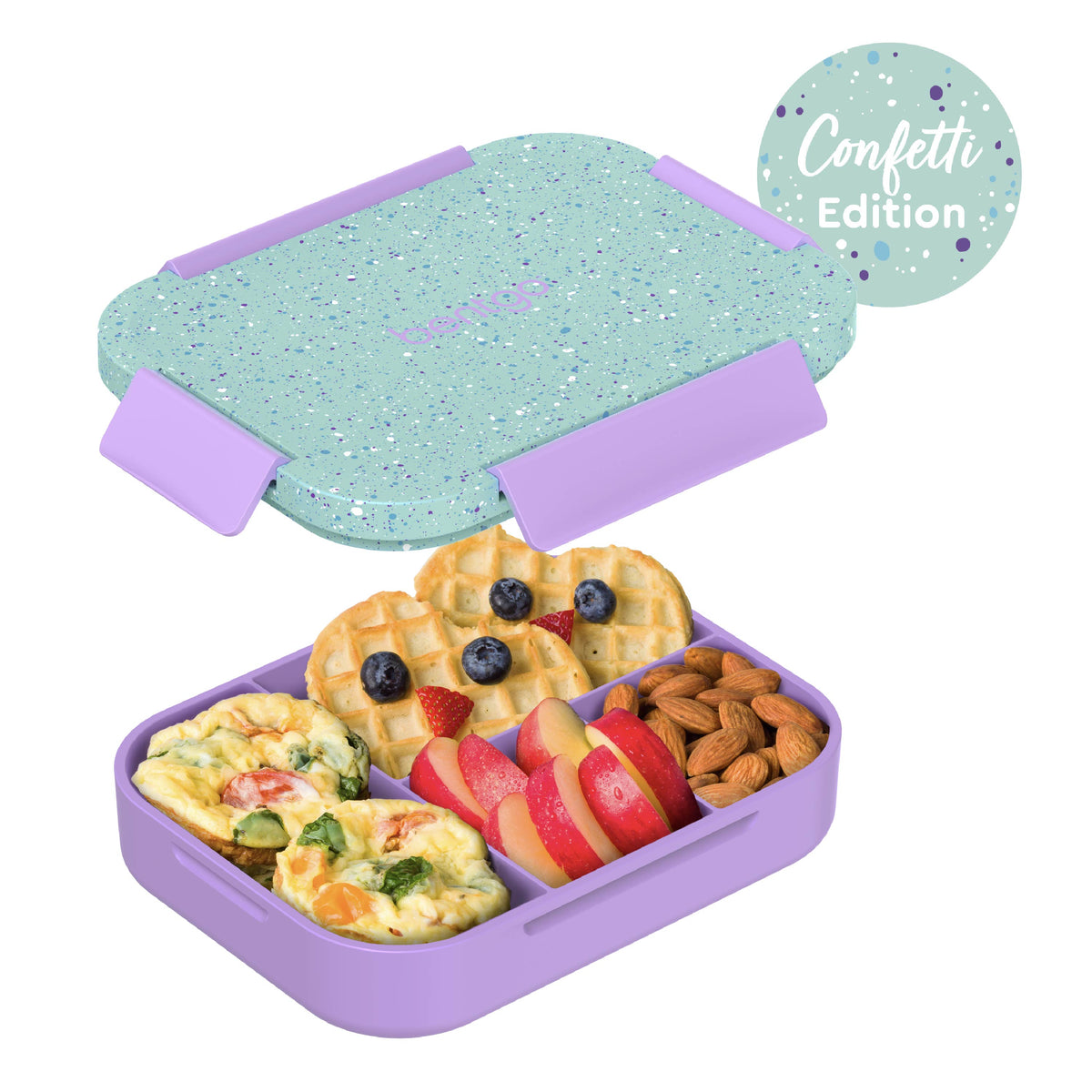 Bentgo Kids Snap & Go Lunch Box - Vivid Orchid Speckle