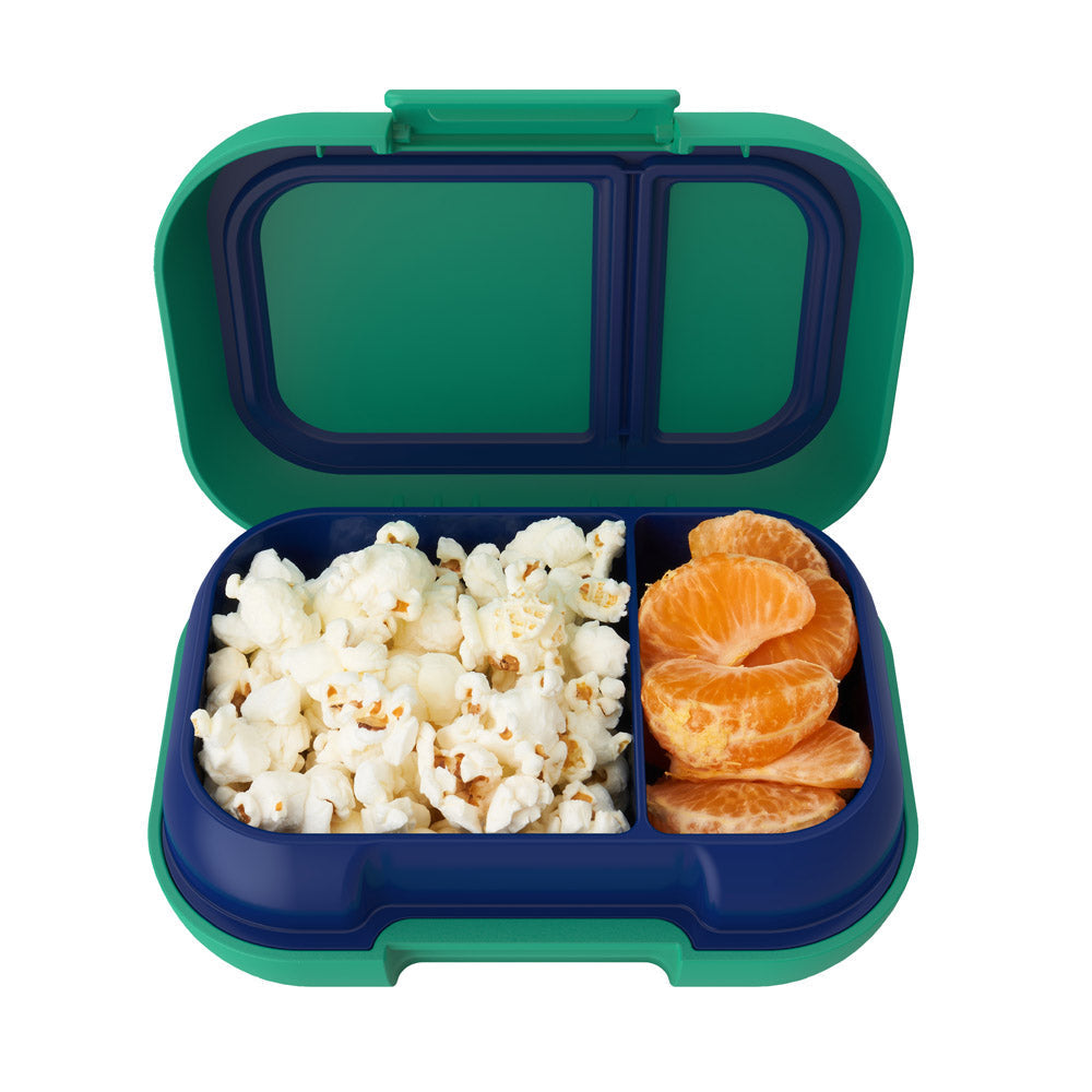 Bentgo Kids Snack Container - Green/Navy