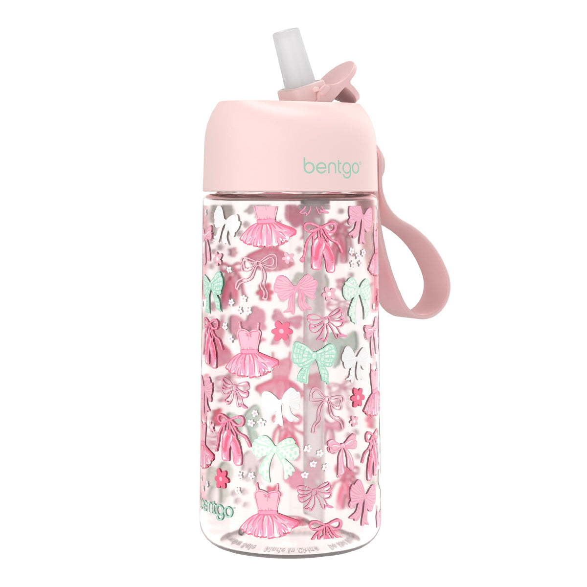 Bentgo Kids Water Bottle - Ballet and Bows