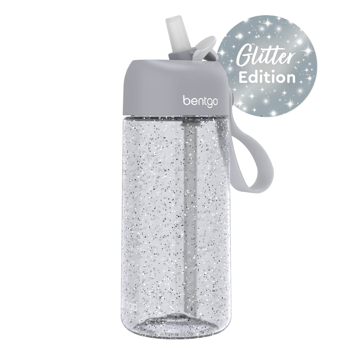 Bentgo Kids Water Bottle - Silver Glitter