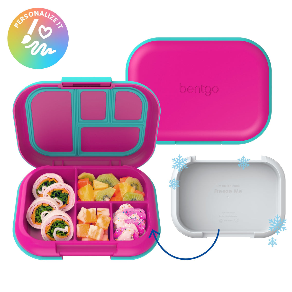 Bentgo Chill Kids Lunch Box - Fuchsia/Teal
