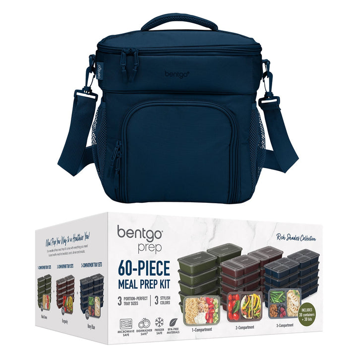 Bentgo Prep Deluxe Bag & 60-Piece Meal Prep Container Set Q5