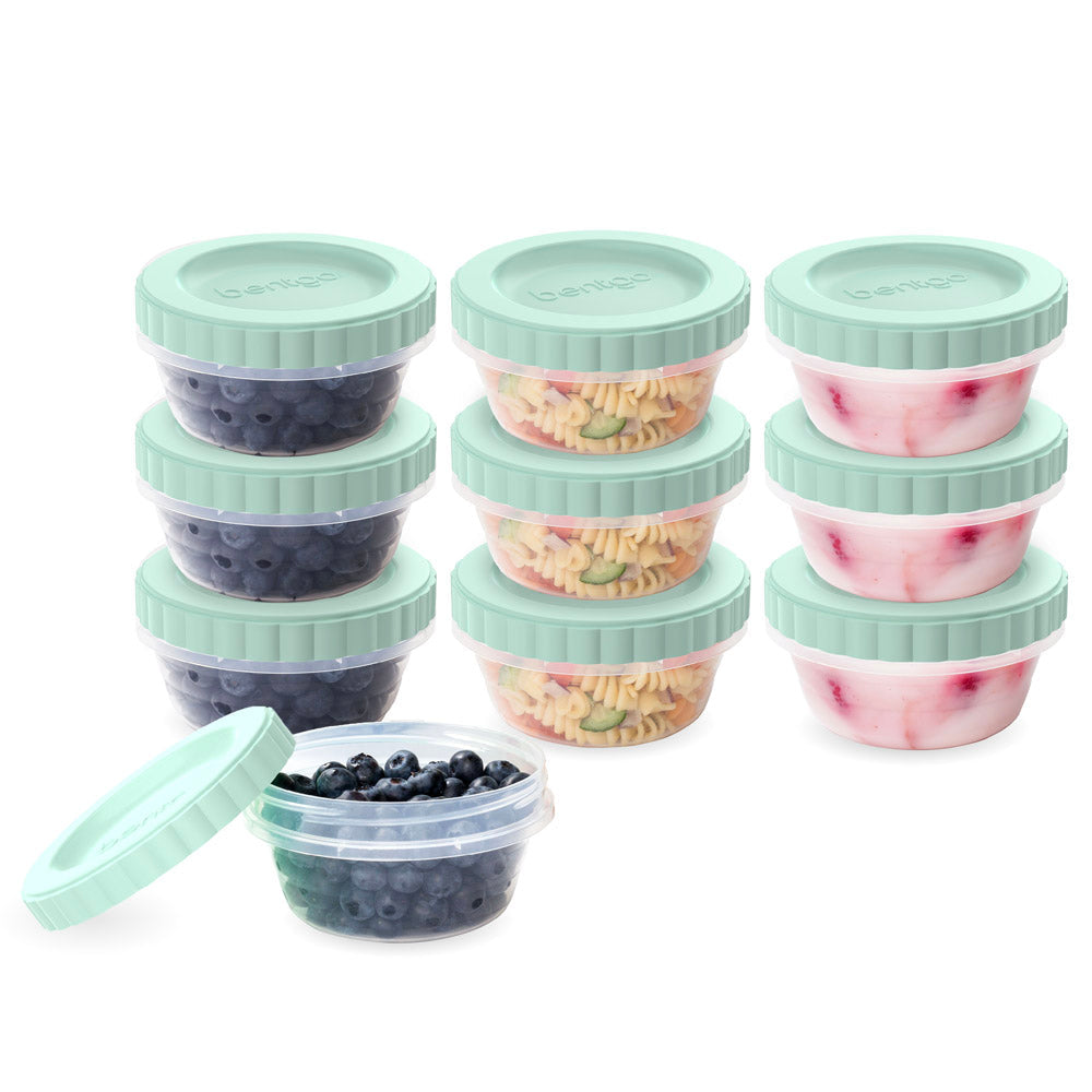 Bentgo Prep Twist-Top Fluid Ounce Containers (20-Piece) - 8-Fluid Ounce - Honeydew