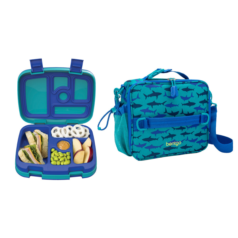 Bentgo Kids Prints Lunch Box & Lunch Bag - Sharks