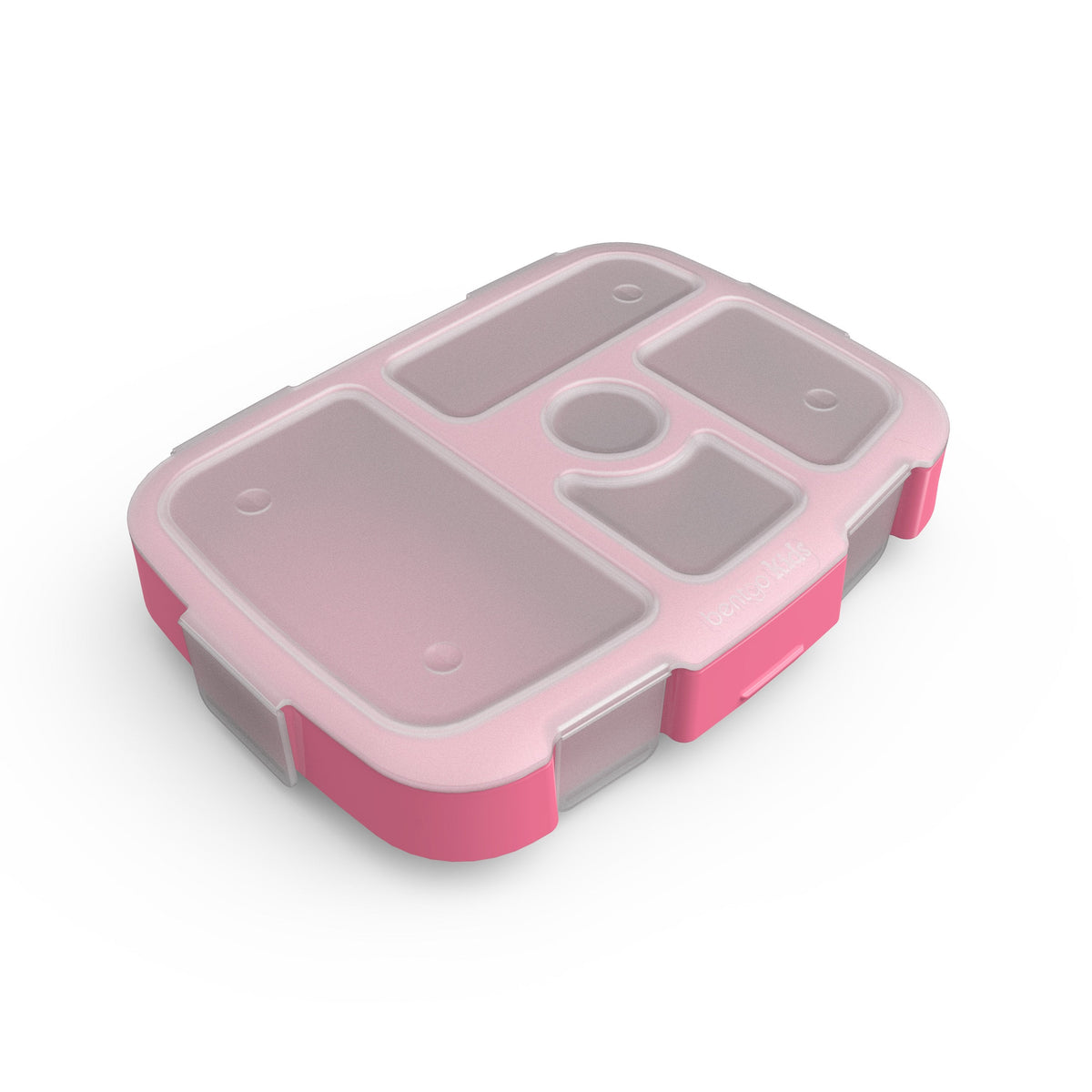 Bentgo Kids Prints Tray with Transparent Cover - Pink Dots